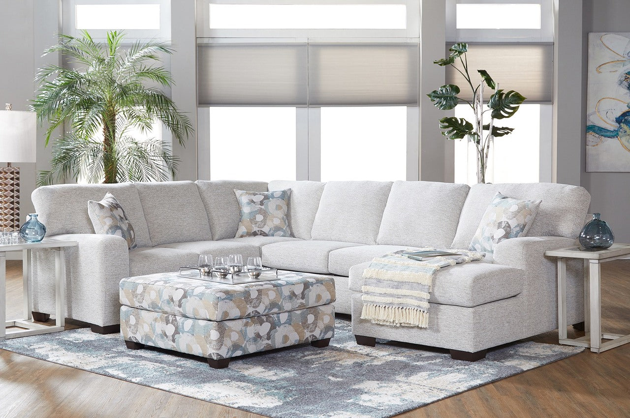 Camelot Bone Chaise Sectional
