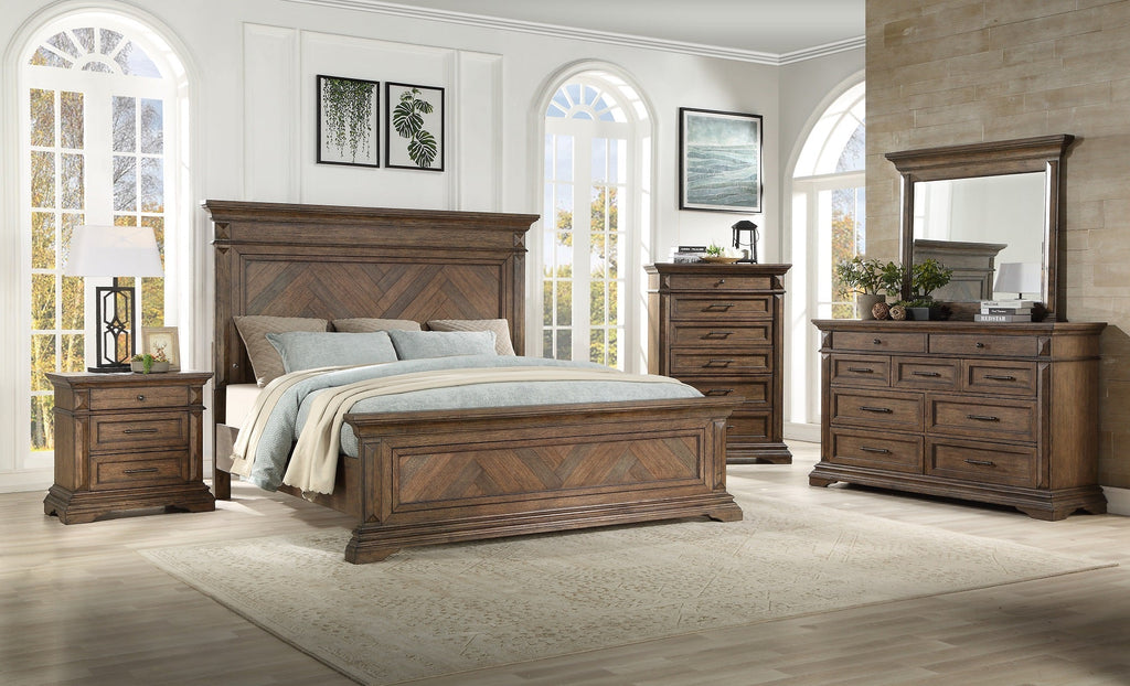 Mar Vista Walnut King Bedroom Set