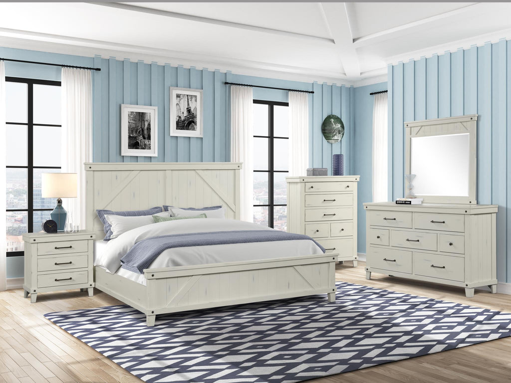 Spruce Creek Farmhouse White Queen Bedroom Set