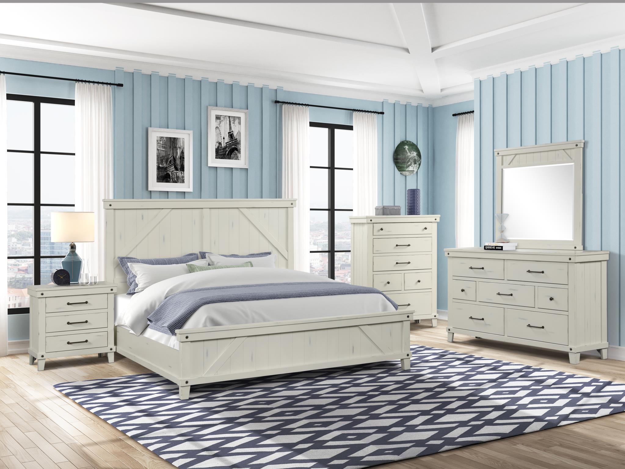 Spruce Creek Farmhouse White Queen Bedroom Set