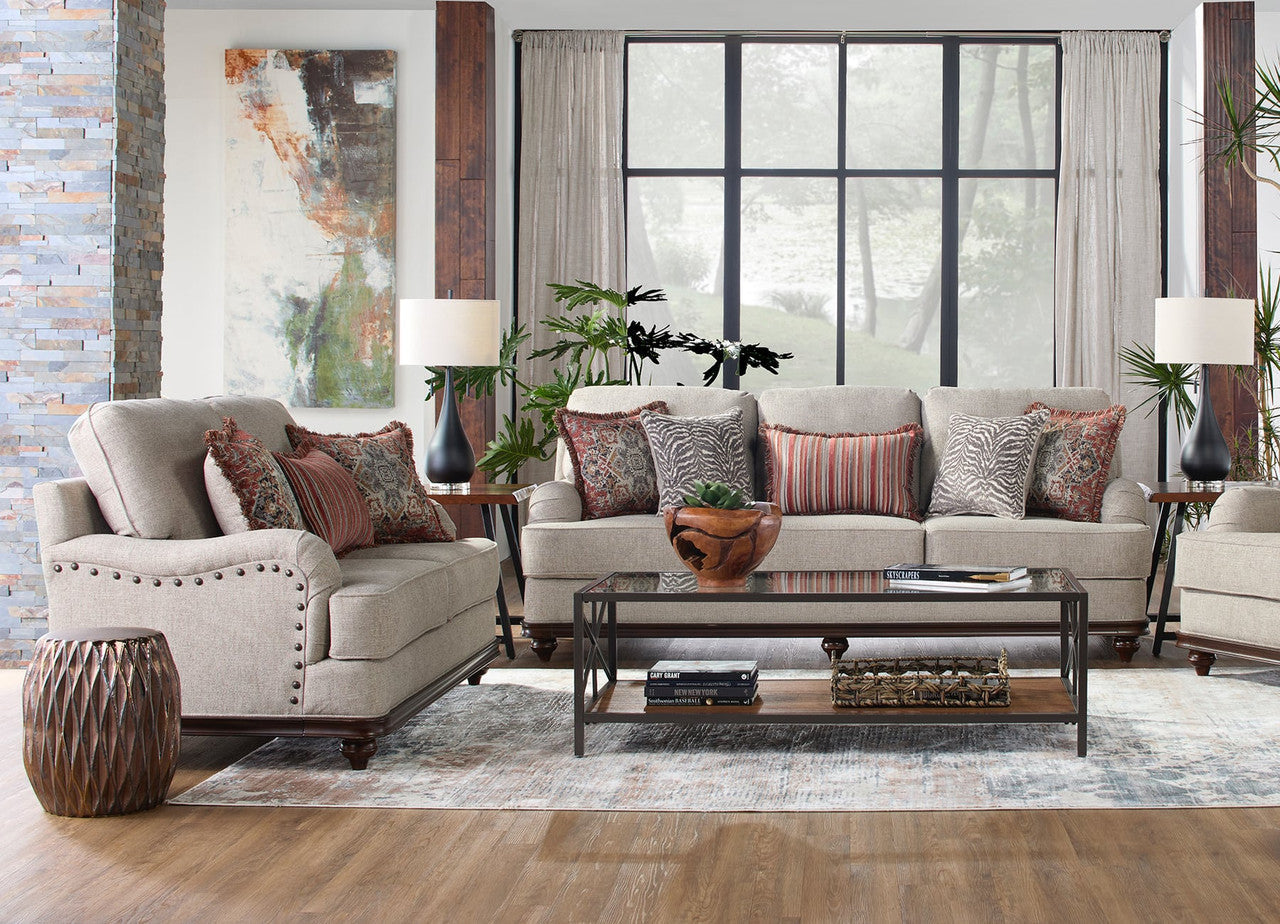Jazzy Heather Sofa and Loveseat