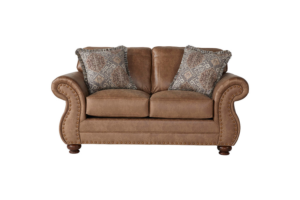Jetson Ginger Sofa and Loveseat