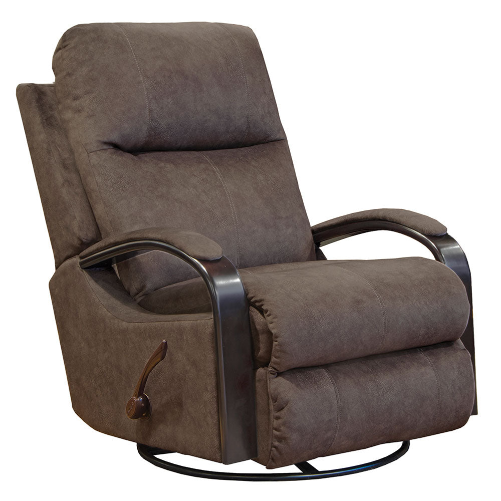 Niles Chocolate Swivel Glider Recliner