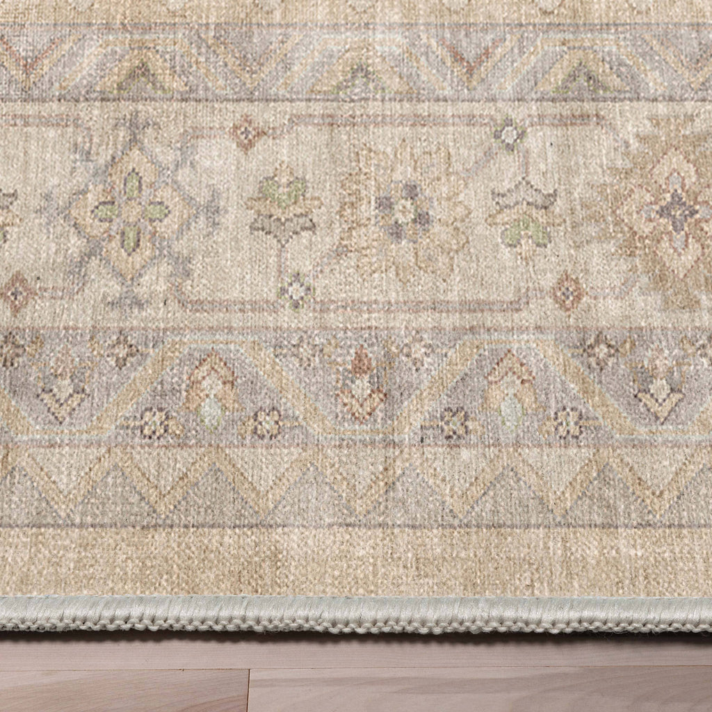 Nicosia Vintage Tribal Medallion Beige Flat-Weave Rug: Rectangular / 9'10 x 13'