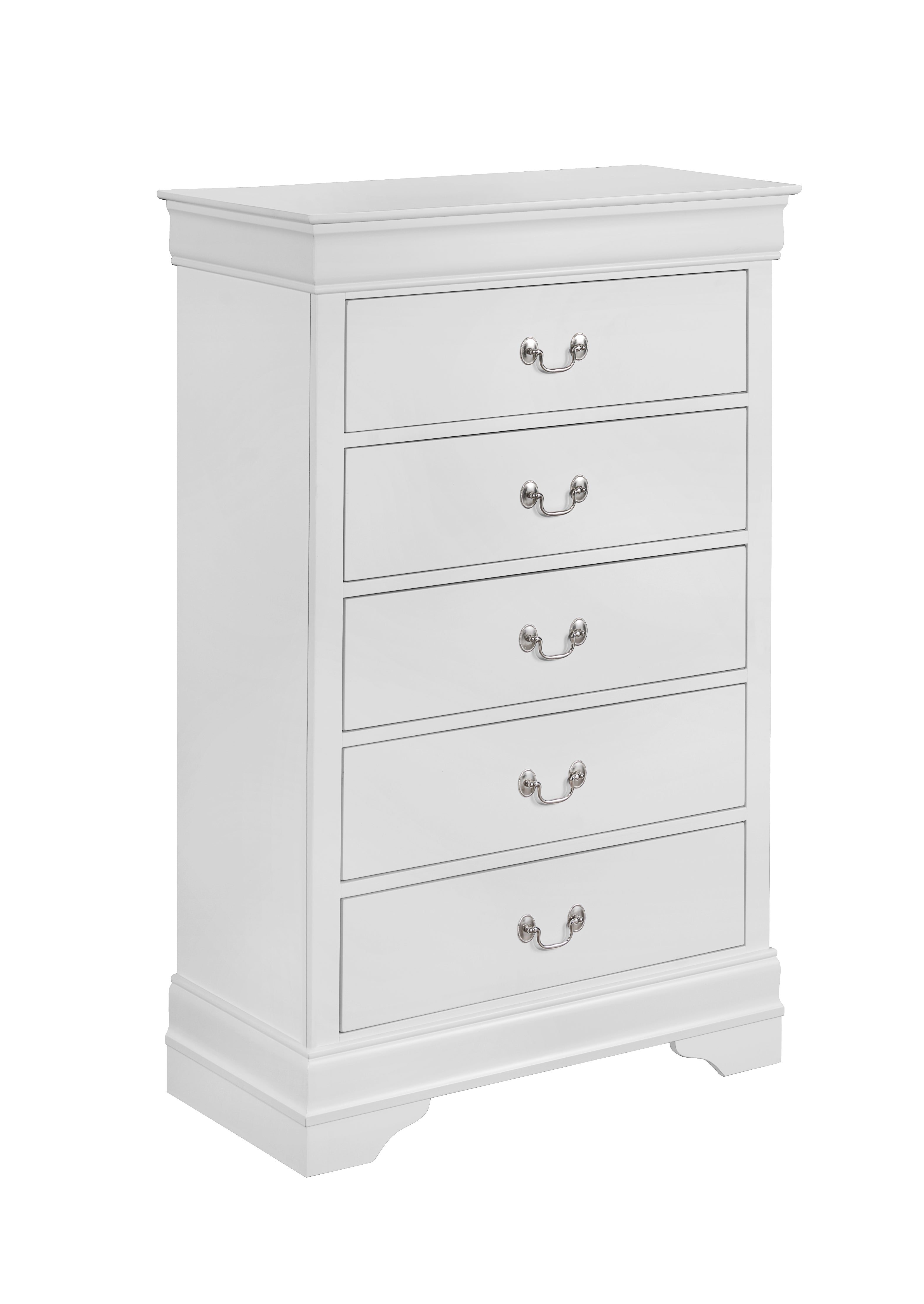 White King Size Sleigh Bedroom Set