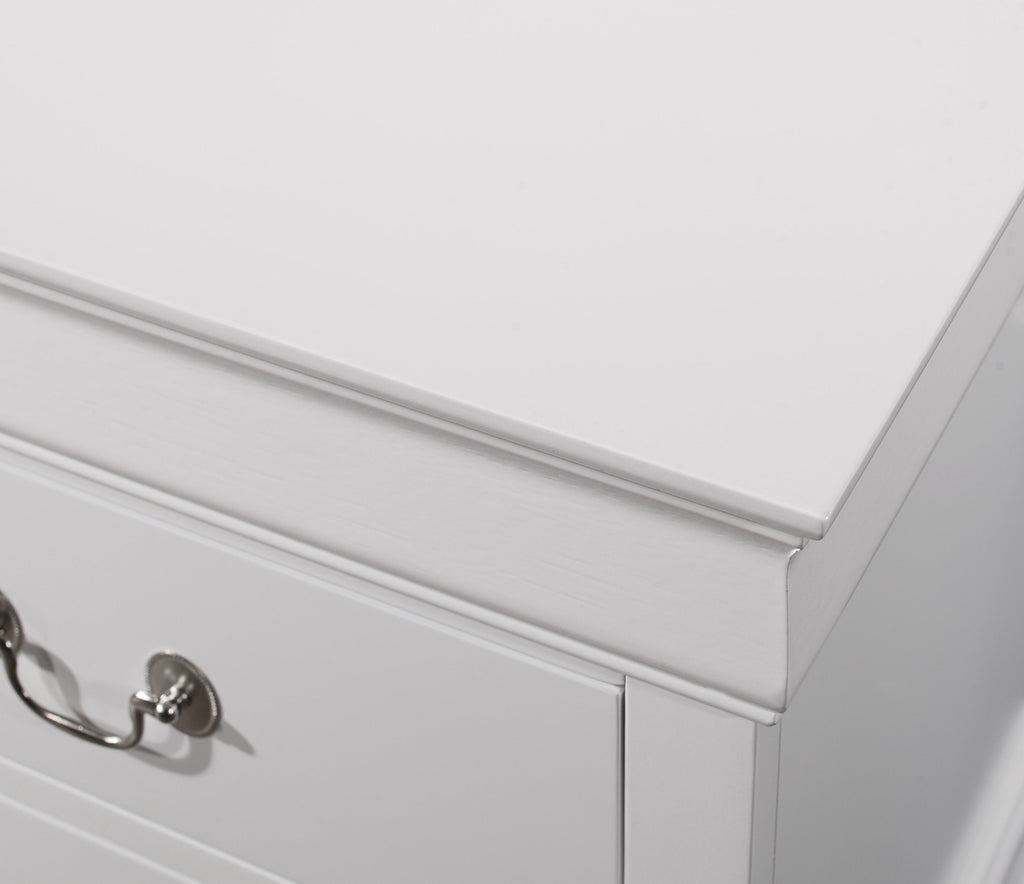 White King Size Sleigh Bedroom Set