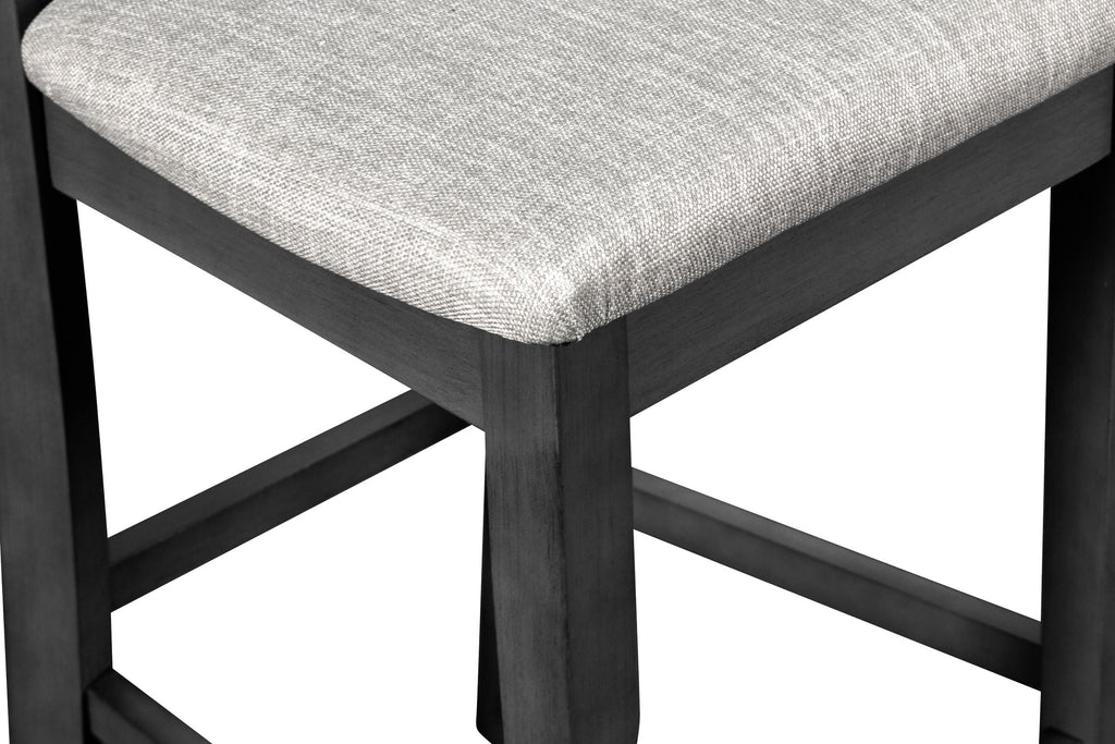 Gray Starburst Counter Dining Set