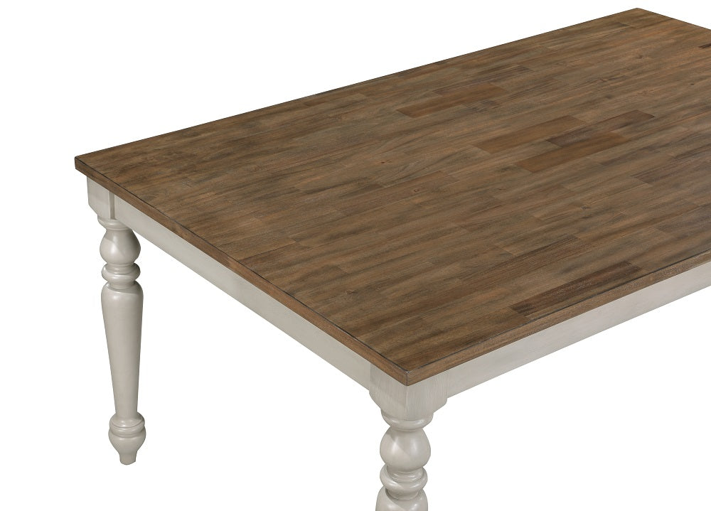 Farmhouse Almond and Oak Dining Set