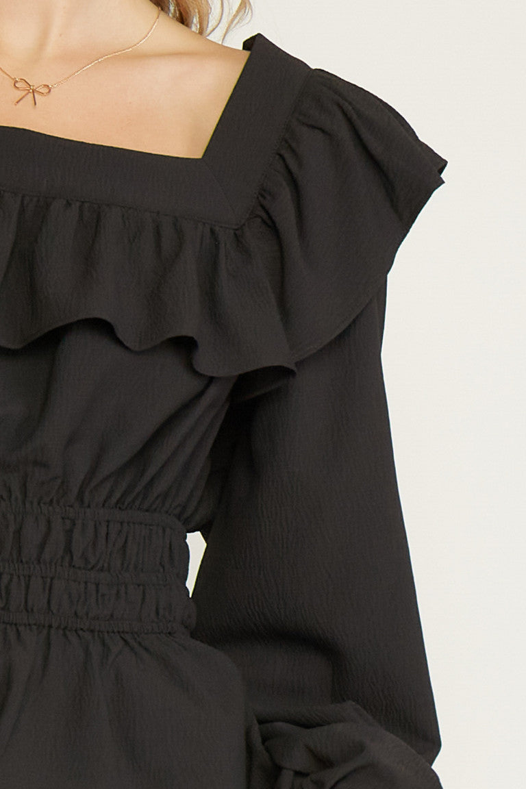 Ruffle Squared Away Blouse