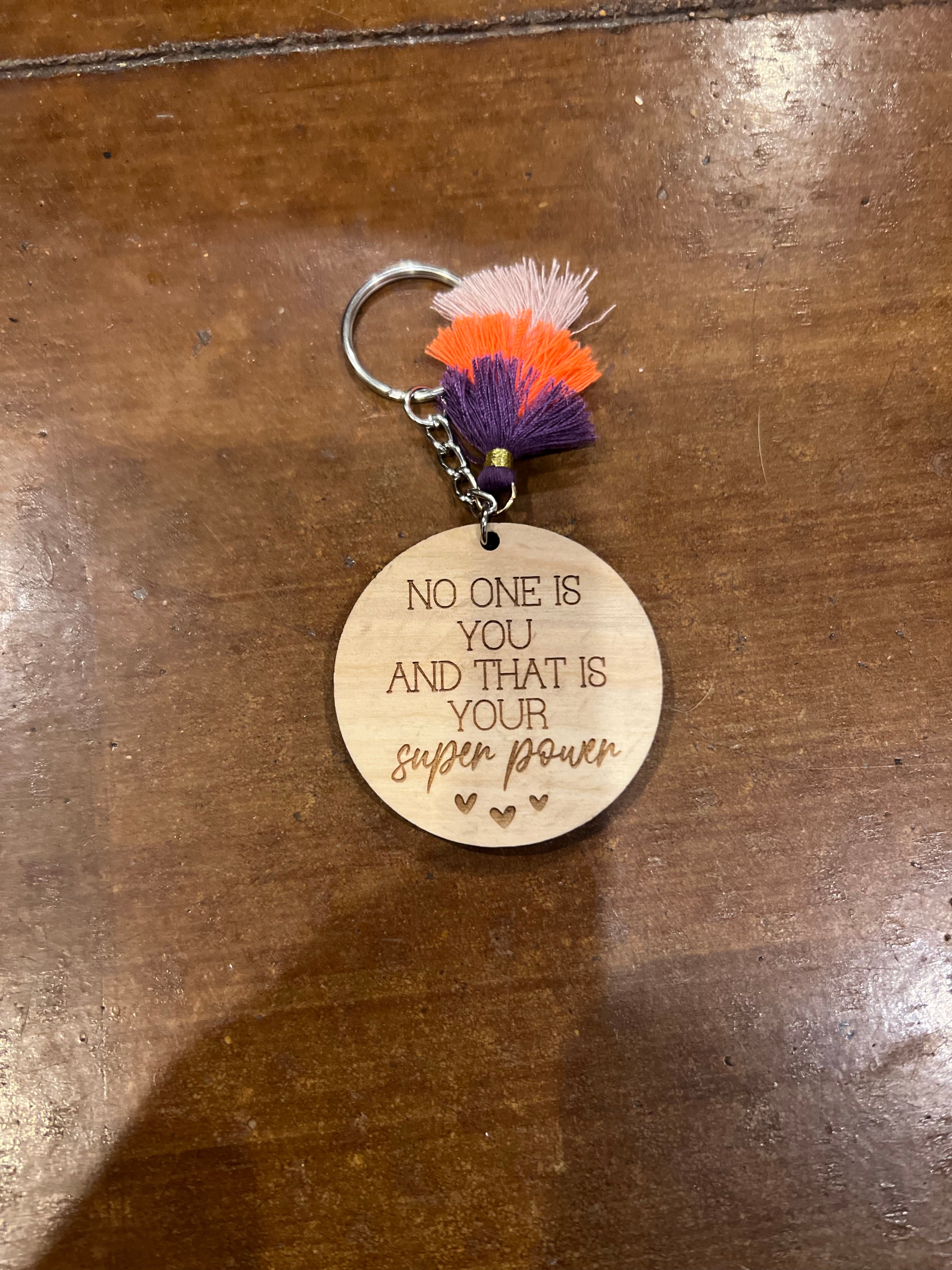 Laser engraved key Chains